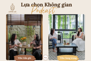 khong gian quay podcast sang trong hay gan gui